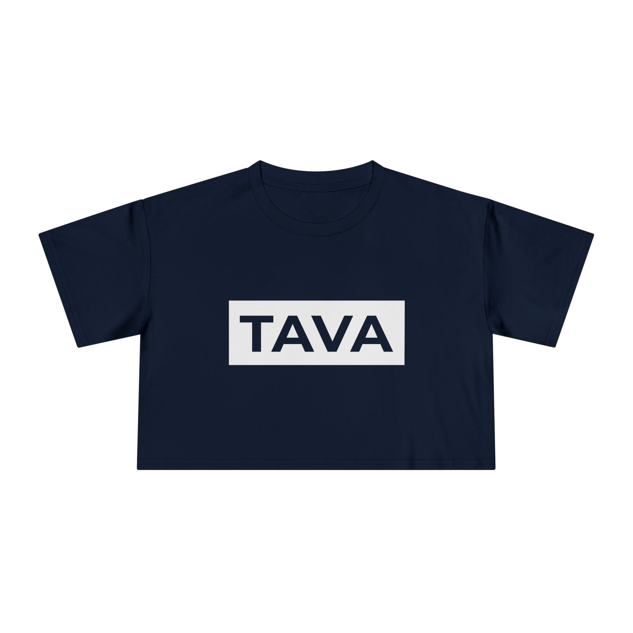 Women's Block Logo Crop Tee (4 Colors)